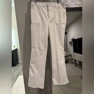 Democracy Wide Leg White Demin Pants Size 12.